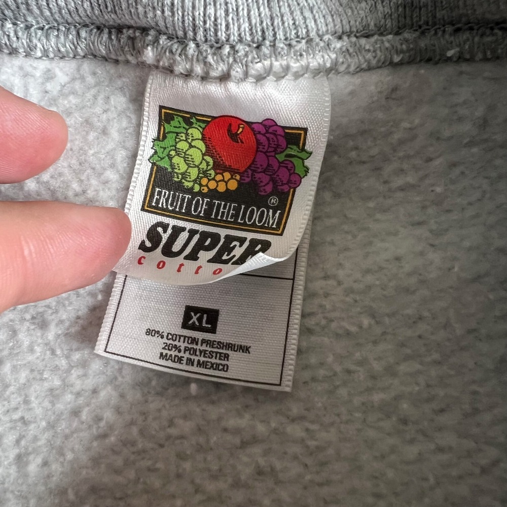 VTG Michigan State Grandma Sweatshirt Mens XL 1990s Spartans Baggy Grey MSU‎ - Picture 4 of 12